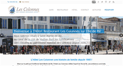 Desktop Screenshot of hotellescolonnes.com